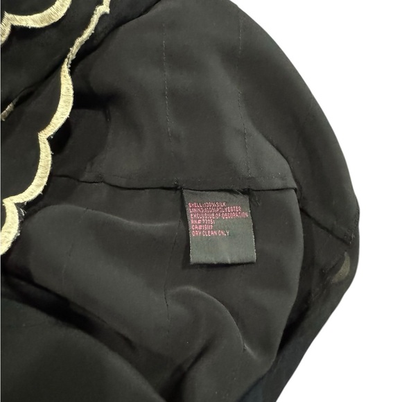 EUC Vintage Y2K Tiered Scalloped Silk Betsey Johnson Dress sz 4 Holiday Beauty - Picture 7 of 8